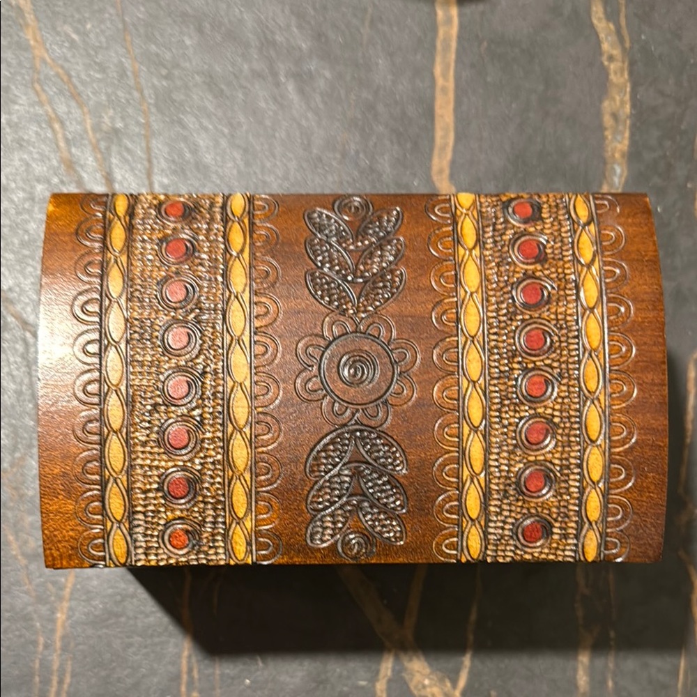 Handcrafted Wooden Decorative Box - Picture 6 of 6